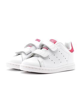 Zapatillas de Niña Adidas Stan Smith Blanco/Rosa