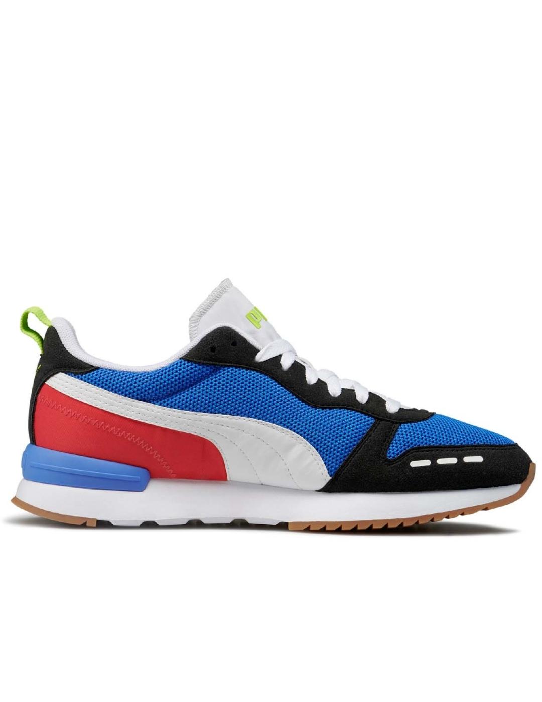 zapatillas puma azul rojo negro