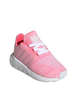 zapatilla adidas swift run i rosa de bebé