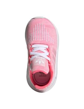 zapatilla adidas swift run i rosa de bebé