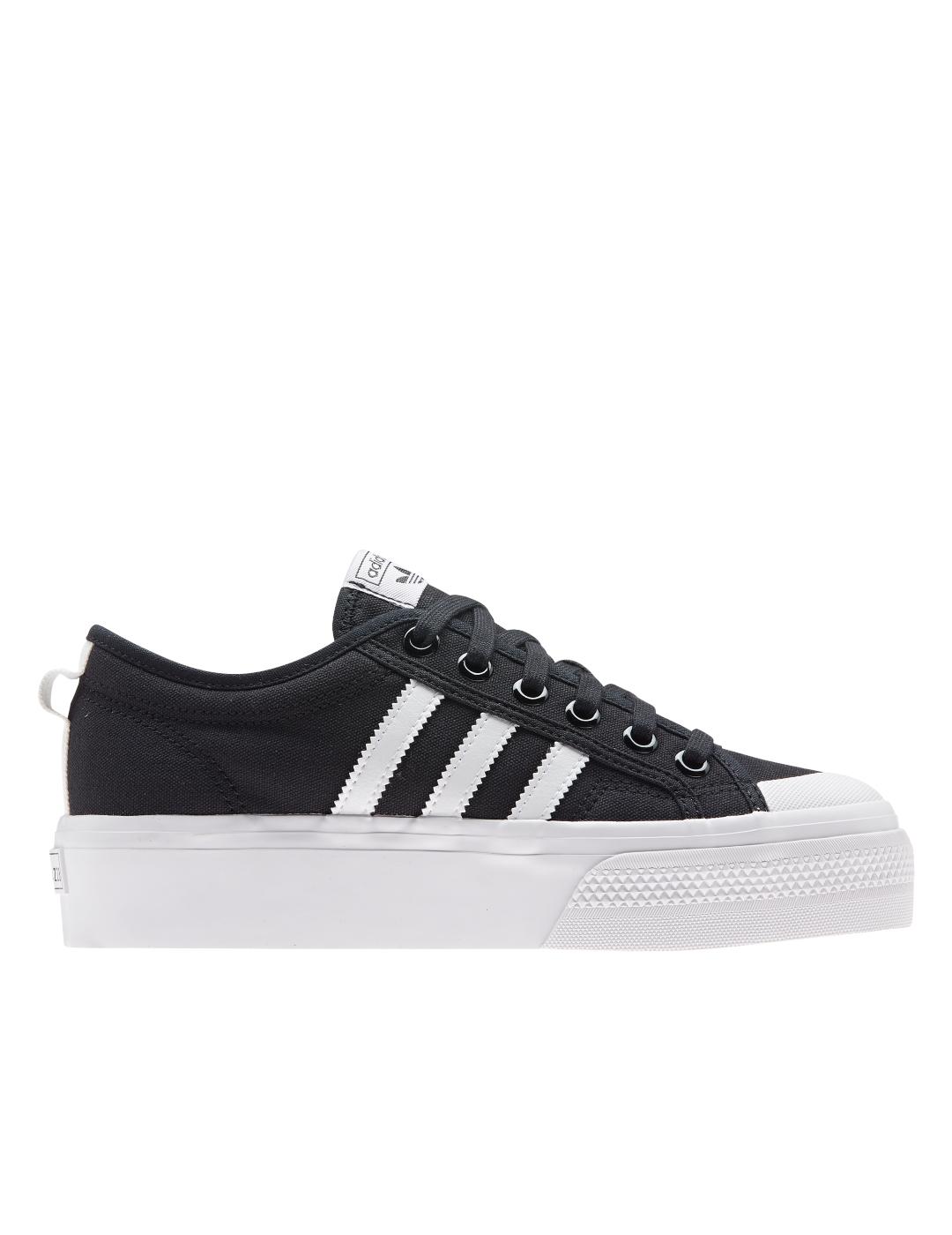 zapatilla adidas nizza platform negro de