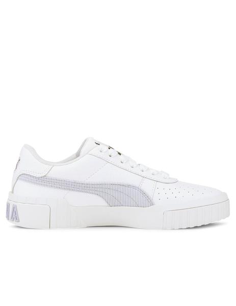 puma cali corduroy blanco violeta de mujer.