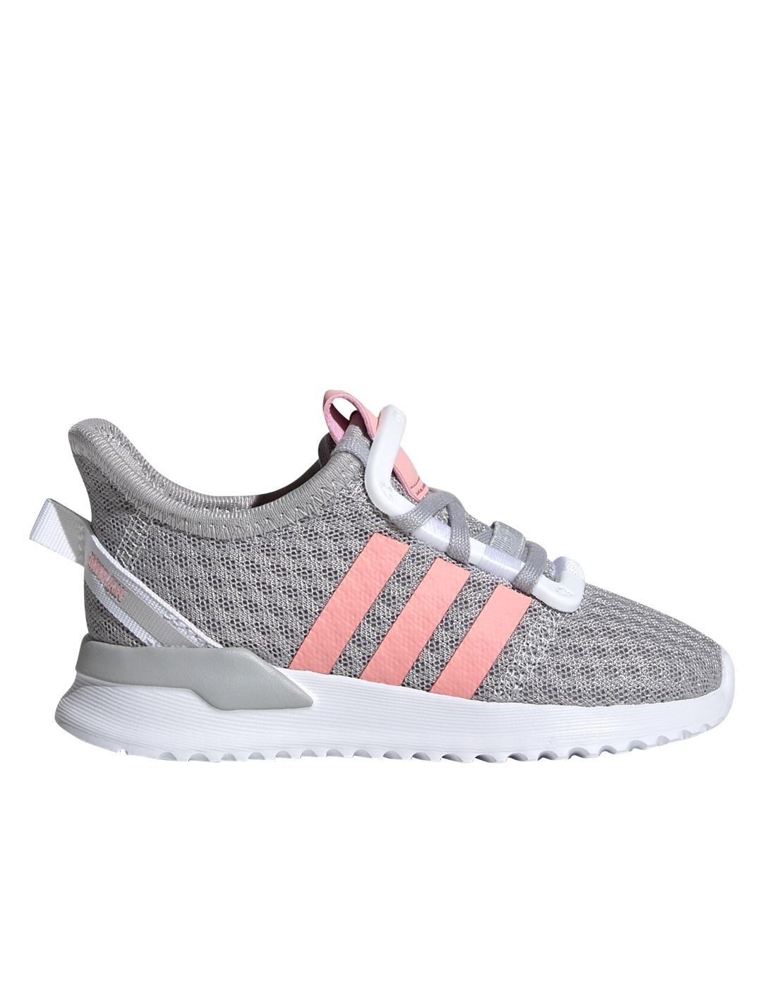 sensibilidad siguiente salir zapatilla adidas U path run el gris rosa de bebé