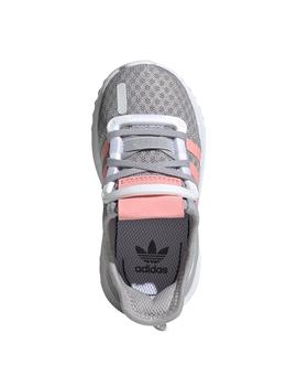 zapatilla adidas U path run el gris rosa de bebé