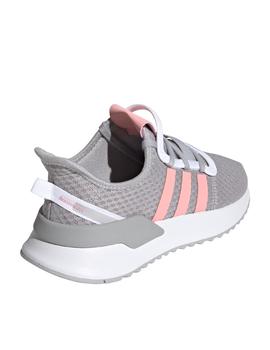 Zapatillas adidas U path run j gris rosa junior.