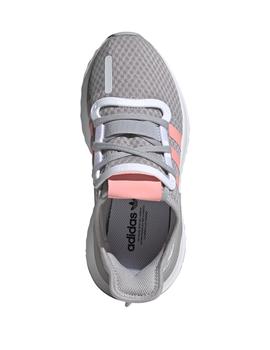 Zapatillas adidas U path run j gris rosa junior.