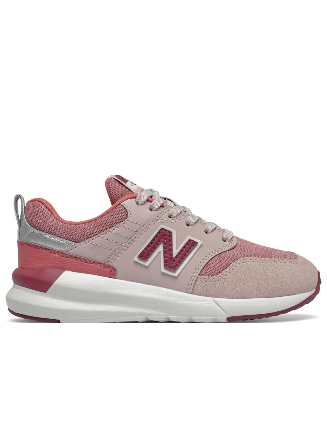 zapatillas new balance ys009os1 rosa de niña.