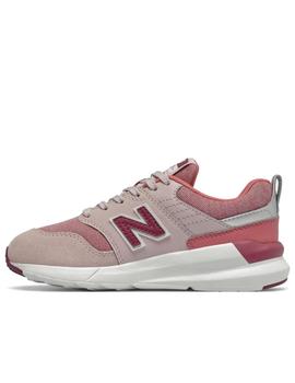 zapatillas new balance ys009os1 rosa de niña.