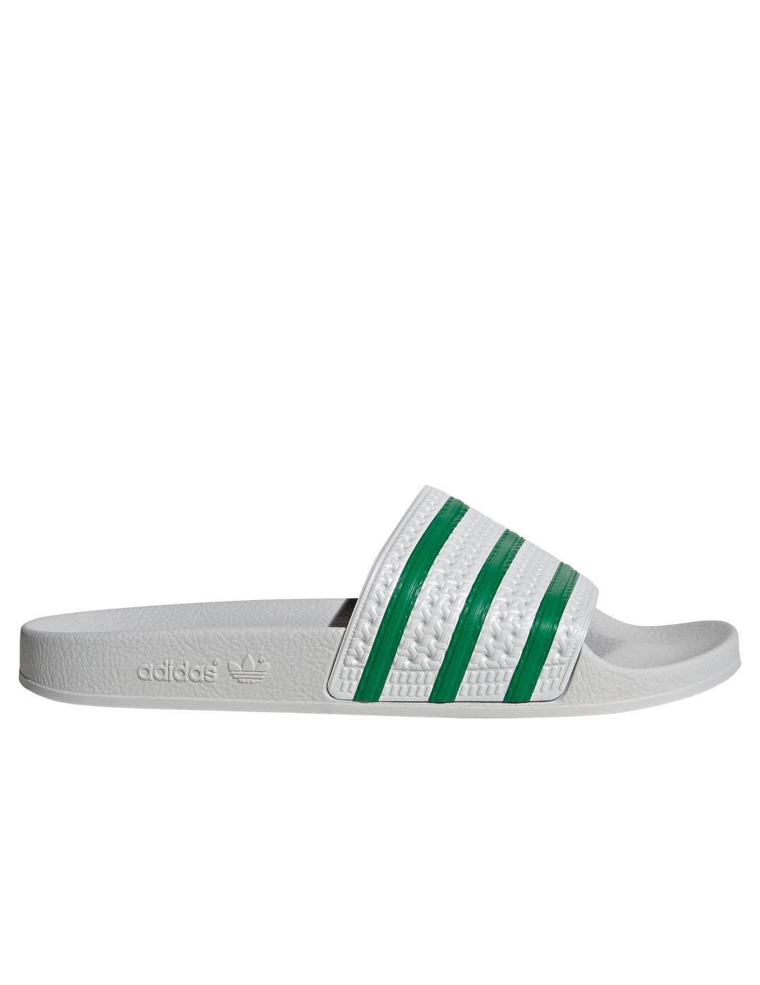 chanclas adidas adilette gris verde