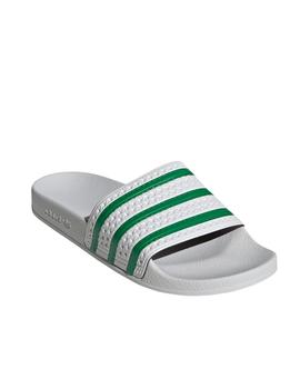 chanclas adidas adilette gris verde unisex