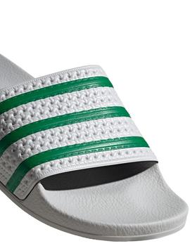 chanclas adidas adilette gris verde unisex