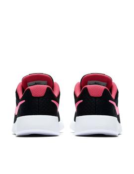 Zapatillas negro rosa de