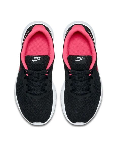 Nike tanjun negro rosa de niña.