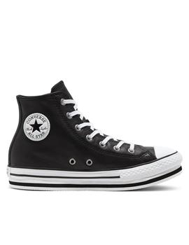 zapatillas converse ctas eva lift platform hi negro de niño