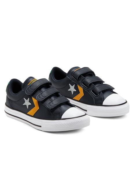 zapatilla converse star player piel marino amarill