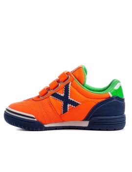 zapatillas munich g3 kid vco indoor 141 naranja de niño