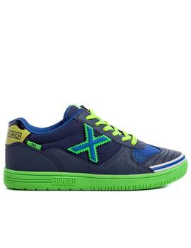 Zapatillas munich g3 kid switch azul de niño.