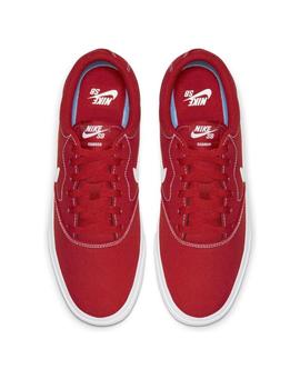 zapatillas nike sb charge rojo de hombre.