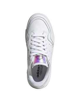 Zapatillas adidas supercourt j blanco brillo