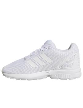 cajón cartucho cangrejo Zapatillas adidas zx flux c blanco de niño