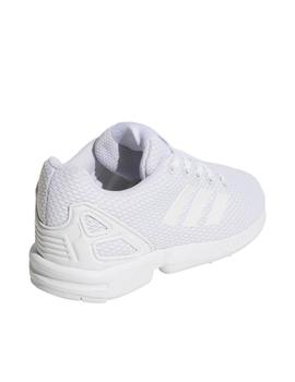 Zapatillas adidas zx flux c blanco de niño