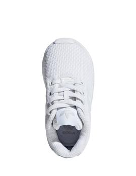 Zapatillas adidas zx flux blanco de bebé.