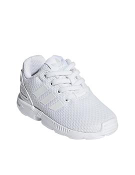 Zapatillas adidas zx flux blanco de bebé.