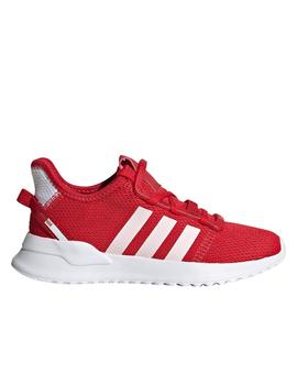 Zapatillas adidas u_path run rojo de niño.