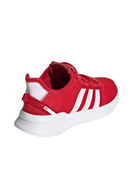 Zapatillas adidas u_path run rojo de niño.