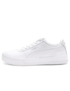 Zapatillas puma carina L blanco de mujer.