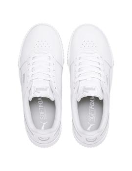 Zapatillas puma carina L blanco de mujer.