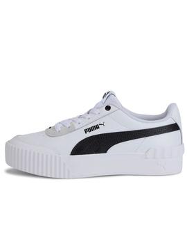 Zapatillas puma carina lift blanco negro de mujer.