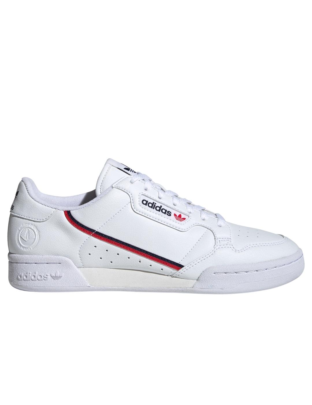 Zapatillas adidas continental 80 vegan blanco de hombre.