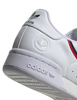 Zapatillas adidas continental 80 vegan blanco de hombre.