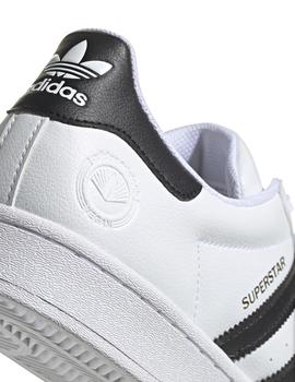 Zapatillas adidas superstar vegan blanco negro de hombre.