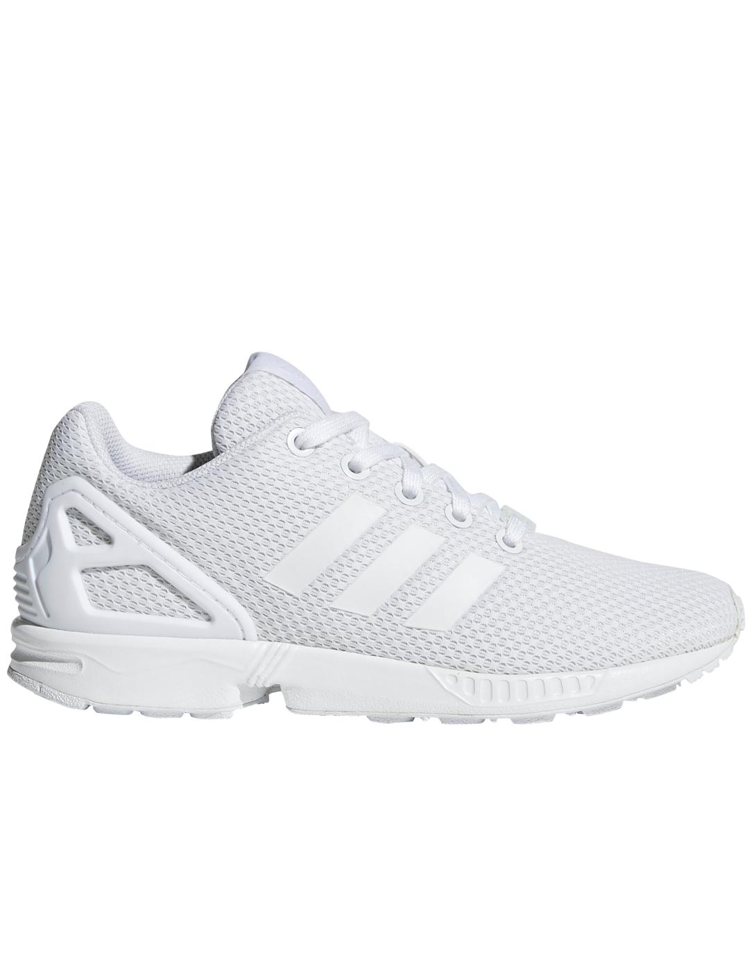 Expansión Amabilidad Municipios Zapatillas adidas zx flux j blanco