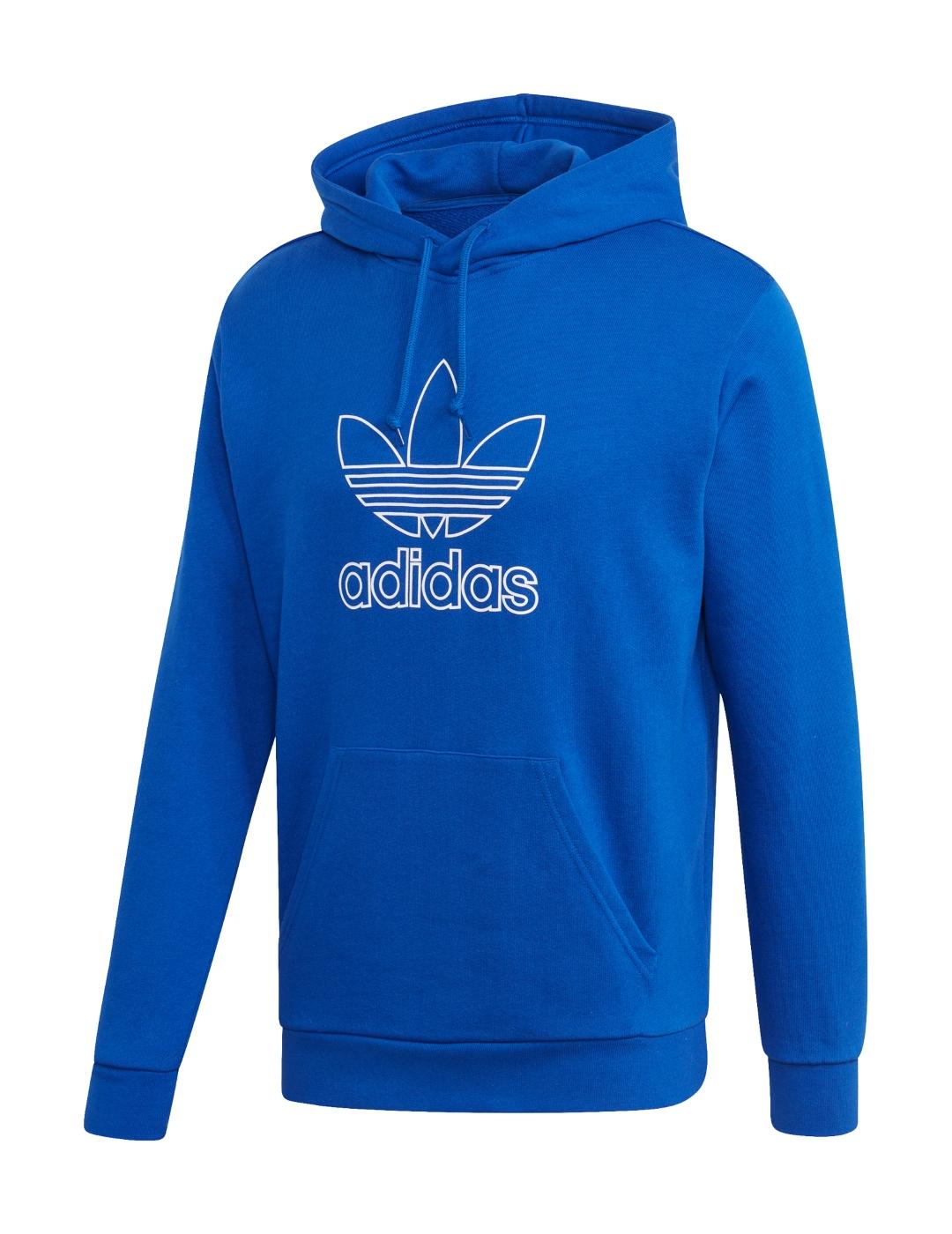 sudadera adidas tref hood out azul de hombre.