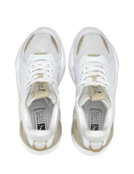 Zapatillas puma rs-x mono metal wn´s blanco dorado de mujer.