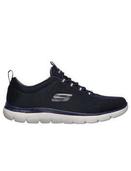 Zapatillas skechers summits lovin azul de hombre.