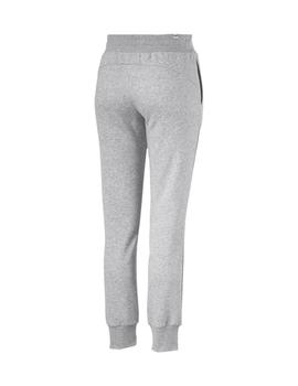 pantalon puma sweat pants gris claro de mujer.