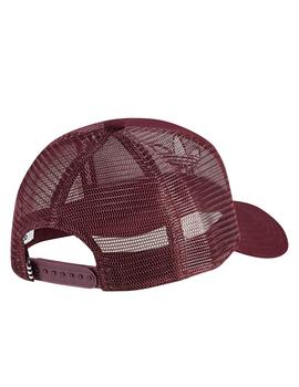 gorra trucker adidas trefoil granate unisex.