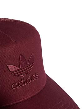 gorra trucker adidas trefoil granate unisex.