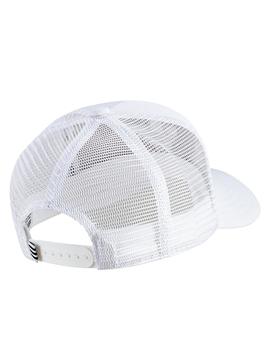 gorra trucker adidas trefoil blanco unisex.