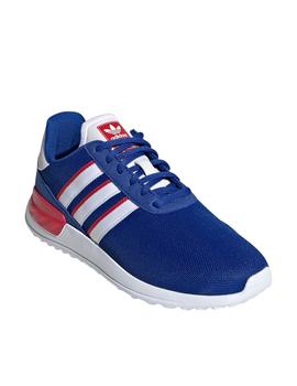 Zapatillas adidas la trainer lite j azul rojo unisex.