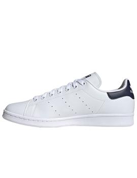 Zapatillas adidas stan smith vegan blanco azul de hombre.