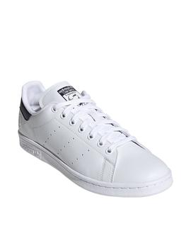 Zapatillas adidas stan smith vegan blanco azul de hombre.