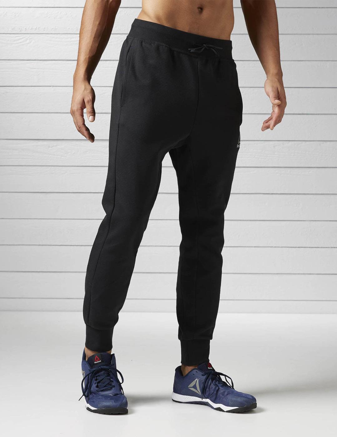 Pantalón Chandal de Hombre Reebok Negro