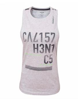 Camiseta de Mujer LTHS WOR C TANK AOP GRIS