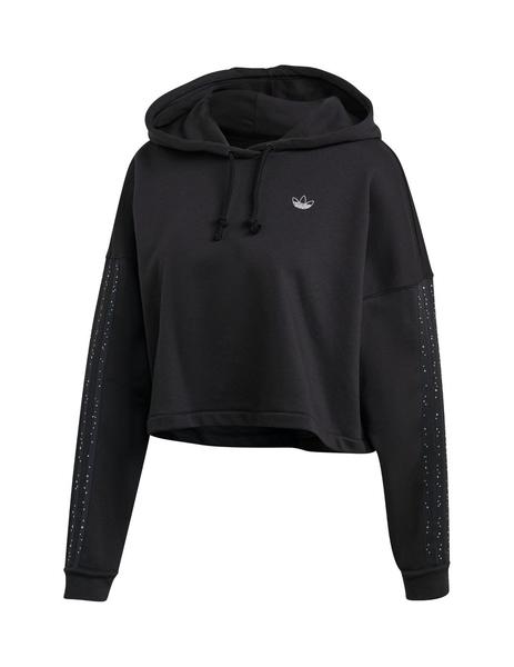 sudadrera adidas bb cp hoodie negro de mujer.