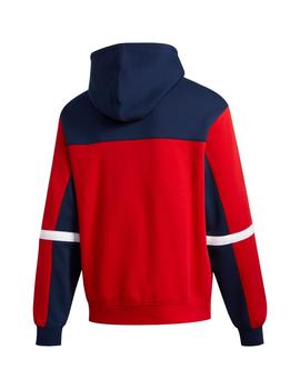 sudadera adidas classics hoody rojo marino de hombre.